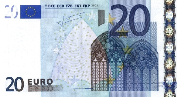 P10U European Union 20 Euro Year 2002 (U-Trichet)
